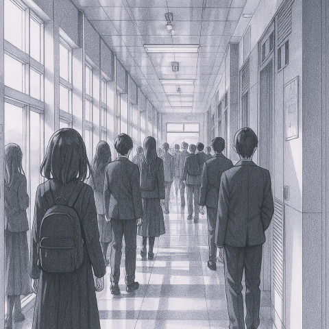 Aula sekolah L'Archen saat pagi